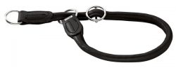 Collar Round & Soft Elk 45/8 – Elkskin black – 38-42cm / 15″-16.5″