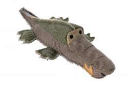 Dog Toy Canvas Maritime Crocodile – canvas – 12″ long