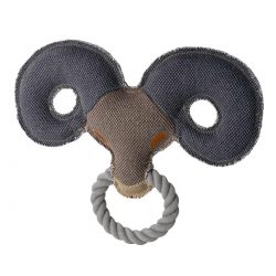 Dog Toy Canvas Ring Sheep – canvas – 11″ long