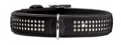 Collar Softie Triluxe 55 nickel – Art-Nubuk black/Nappa black – 42-48cm / 16.5-18.9″