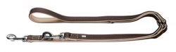 Leash Canadian Elk 20/100 – Elkleather brown/Elkleather beige – 100cm/3.3′