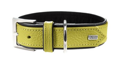 Collar Capri 45 - nappa lime green/black - 33-39cm/13"-15.3"