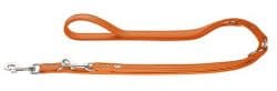 Training Leash Cannes, 20/200 – orange, leather – 200cm/6.6′