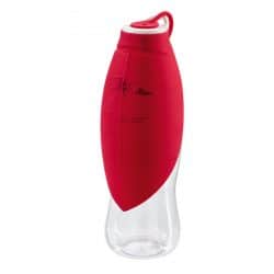 Outdoor Drinking bottle w silicone bowl List – red – 48x30cm/19″x11.8″