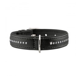 Collar Modern Art Luxus 37 – Faux Leather black/black – 28-33.5cm/11″-13.2″