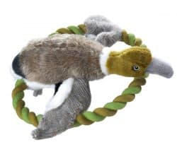 Dog Toy Wildlife Training Duck S – plush, with rope – 13cm/5″ long