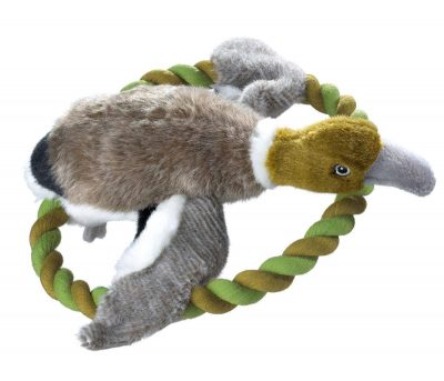 Dog Toy Wildlife Training Duck S - plush, with rope - 13cm/5" long
