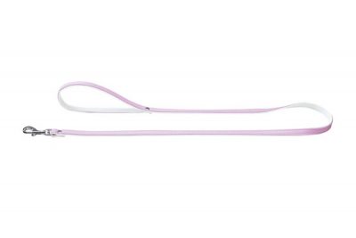 Leash Modern Art 11/110 - Faux Leather light pink/white - 110cm/3.6'