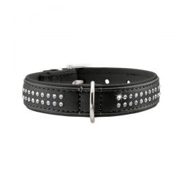 Collar Modern Art Deluxe 40 – Faux Leather black/black – 29-35cm/11.4″-13.8″