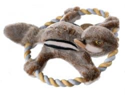 Dog Toy Wildlife Training Squirrel S – plush, with rope – 23cm/9″ long