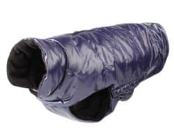 Dog Coat Tampere, 35 cm – plum, quilted – 35cm/13.7″