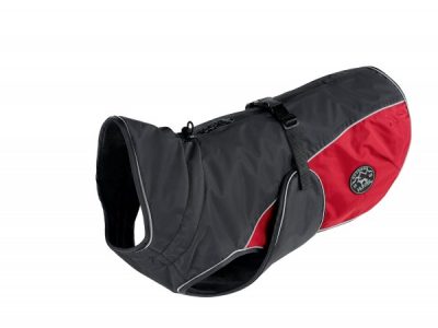 Dog Coat Uppsala Cozy, 30 cm - anthracite/red - neck12.6-15.7", belly17-19.7"