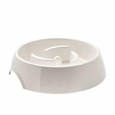 Slow feeding bowl 550 ml - white - 550ml/18.6oz