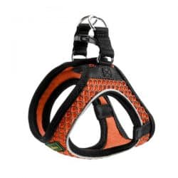 Harness Hilo Comfort XXS – mesh, orange with refl. bise – XXS, neck10-11.8″, belly12.2-13″